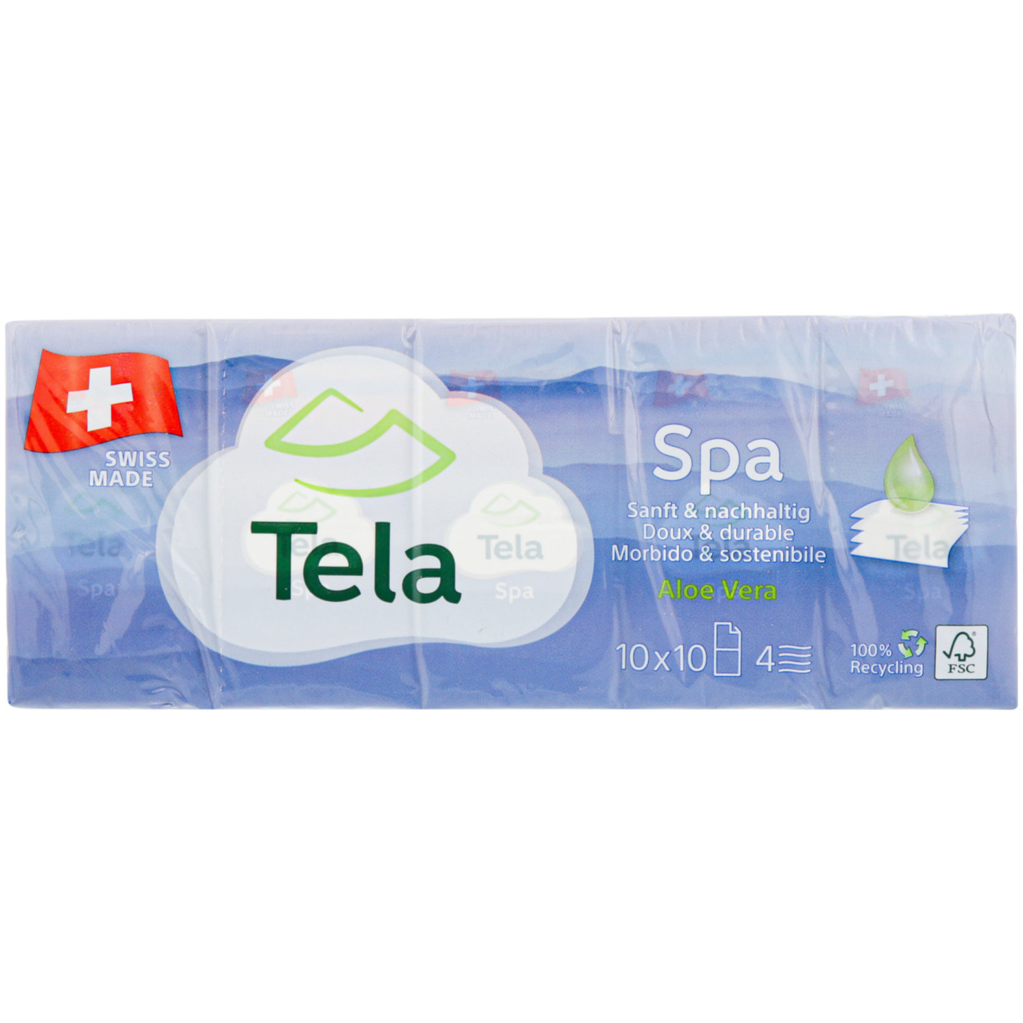 Tela Taschentücher Spa 10x10 Stück