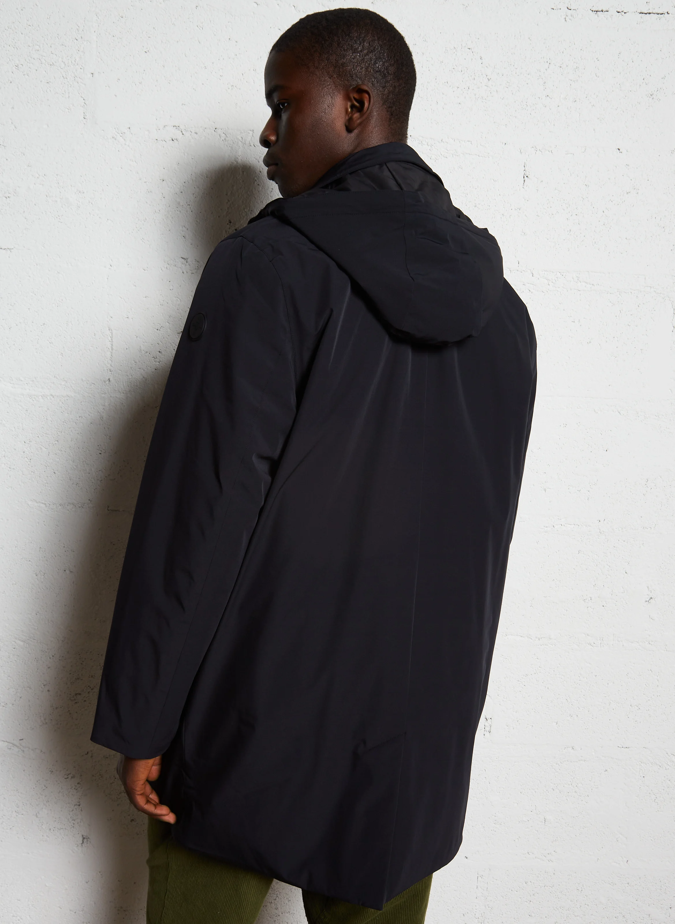Manteau col montant| Noir