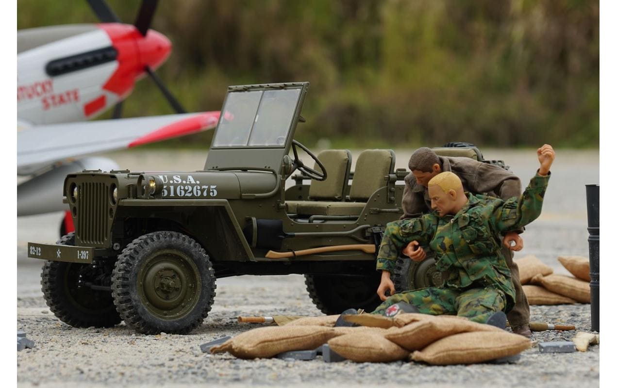 Scale Crawler 1941 MB Willys Jeep ARTR, 1:6<br>1941 Willys Militär Jeep – Ein Traum für jeden Scaler