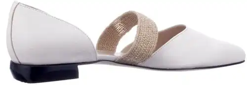 11791 Brunate wit - maat 44 ballerina wit - maat 44 Calandschoen