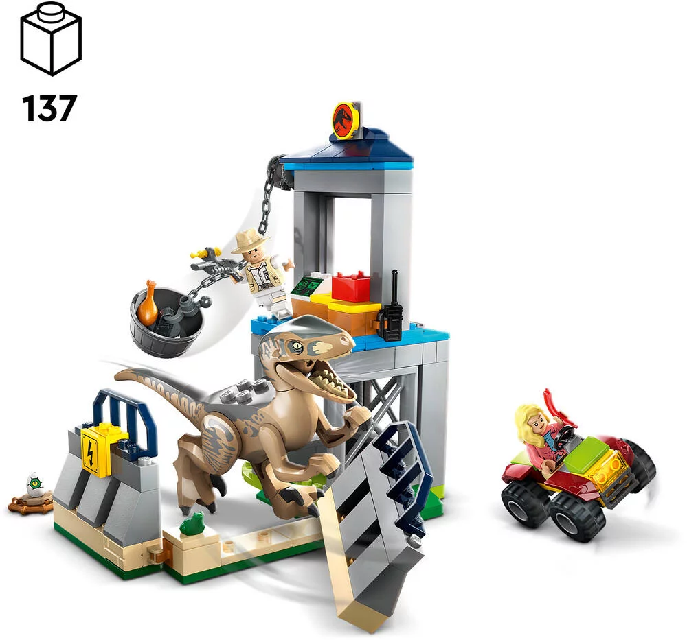 LEGO®JURASSIC WORLD™ 76957 - L'EVASION DU VELOCIRAPTOR