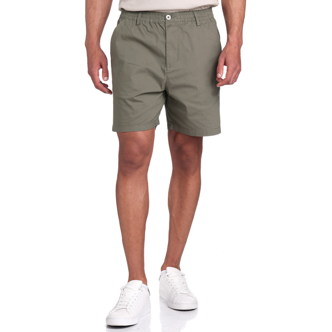 Jonas Nielsen Herren Shorts mit elastischem Bund khaki