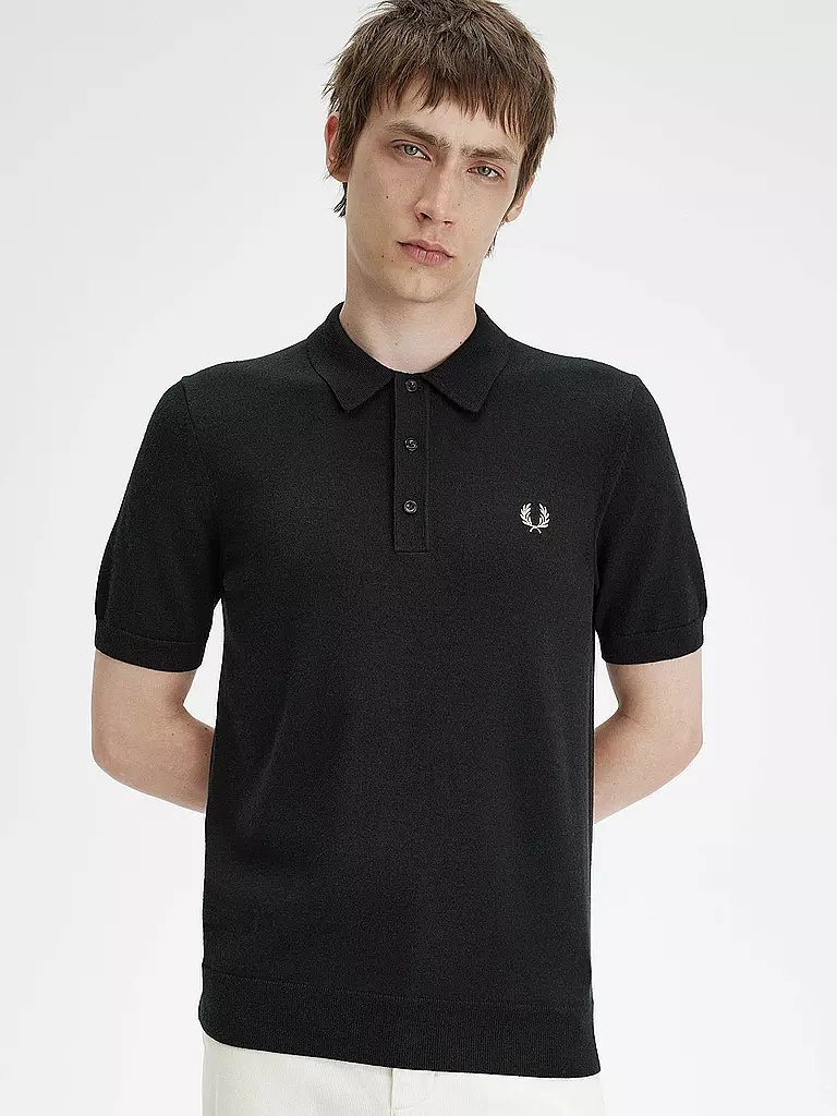 FRED PERRY Poloshirt schwarz