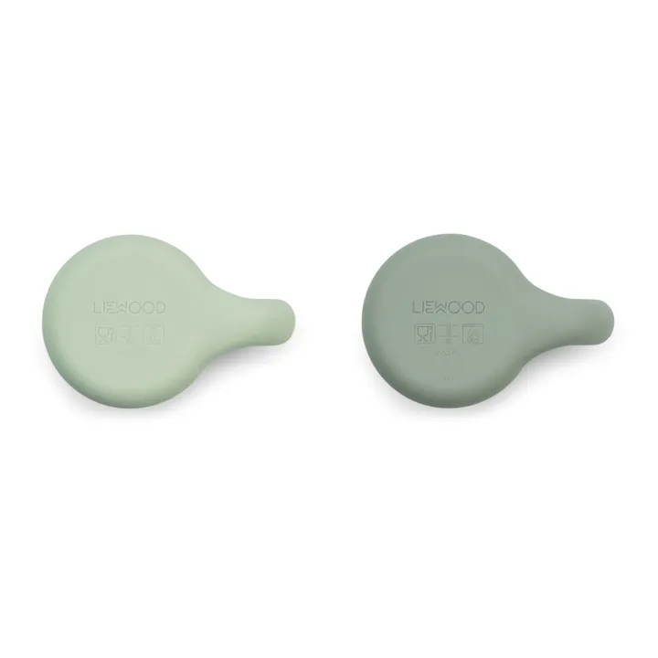 Liewood Mugs Kylie en silicone - Set de 2 | Vert pâle