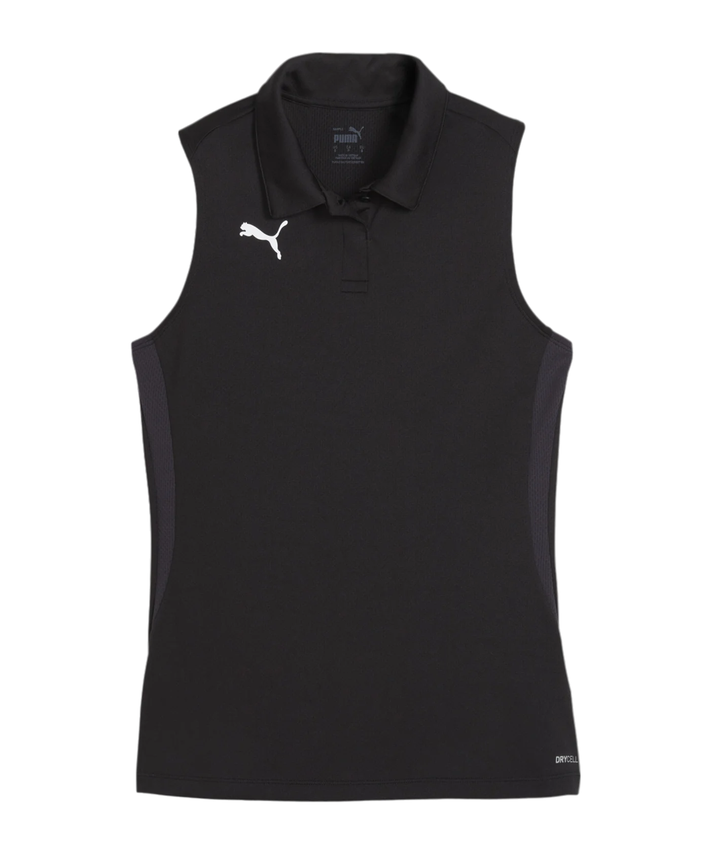 PUMA teamGOAL Poloshirt Damen Schwarz Weiss F03