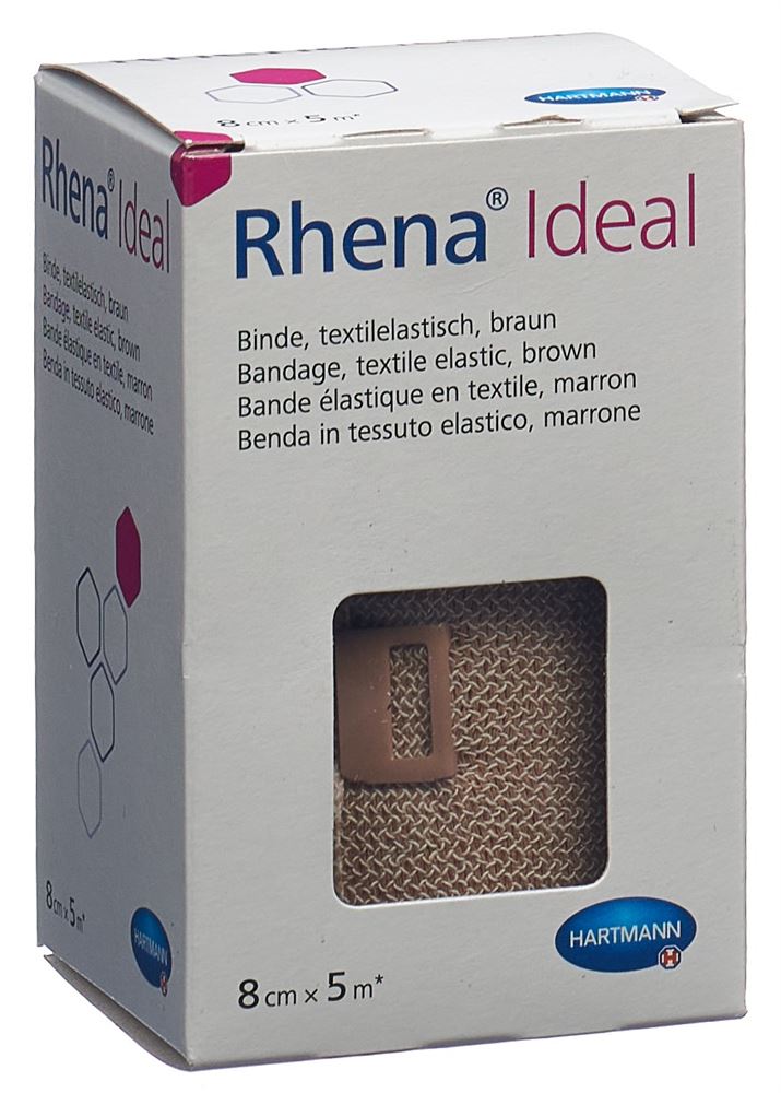 Rhena Ideal Elastische Binde 8cmx5m hautfarben 1 Stk