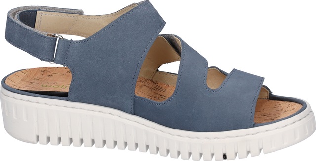 Waldläufer Keilsandalette »H-Willow«  , Sommerschuh, Sandale, Keilabsatz, mit Kork-Fussbett, Weite H
