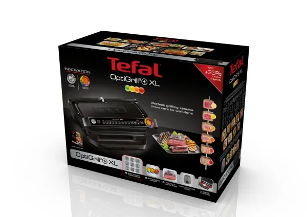 Tefal GC7228, Sort, Rustfrit stål, 400 x 200 mm, 0,8 m