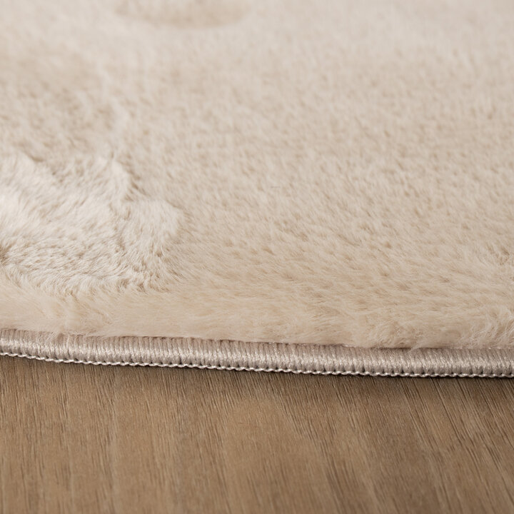 Rond laagpolig vloerkleed - Cozy Beige