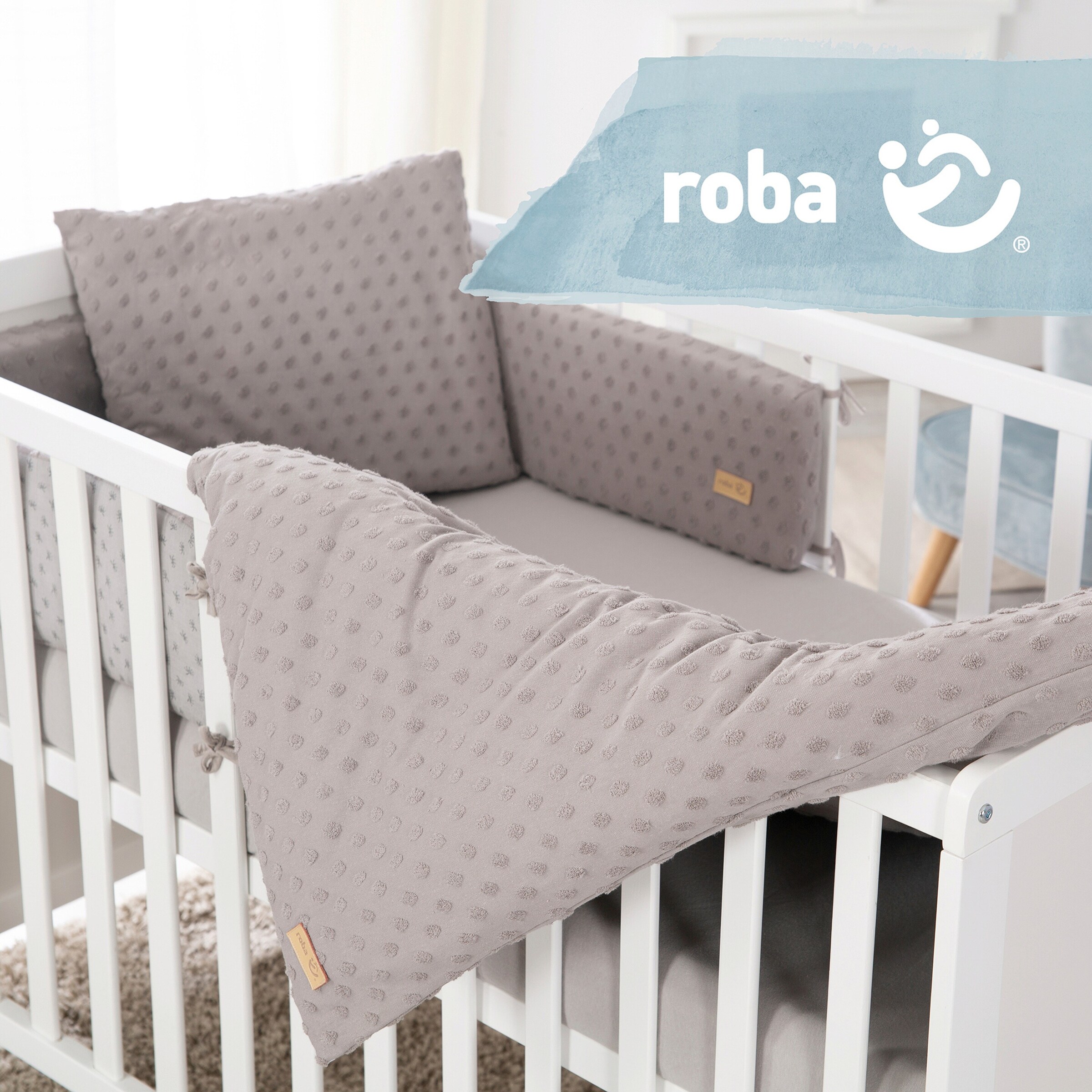 roba Geschenkset BIO-Jersey Schlafen groß Lil Planet grau