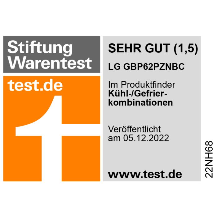 LG Kühl- GefrierkombinationGBP62PZNBC Steel