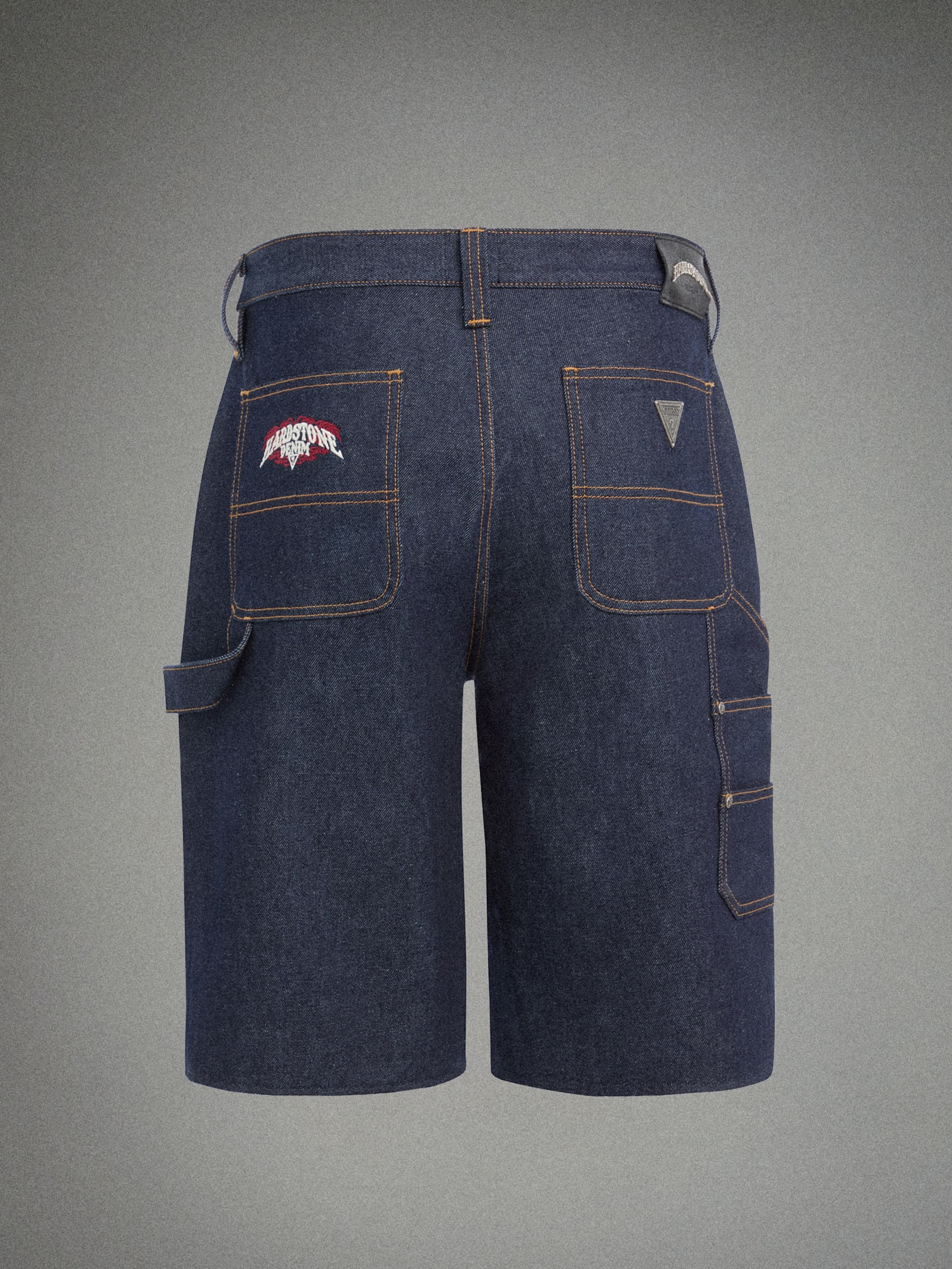 Shorts de carpinteiro em denim cru HARDSTONE