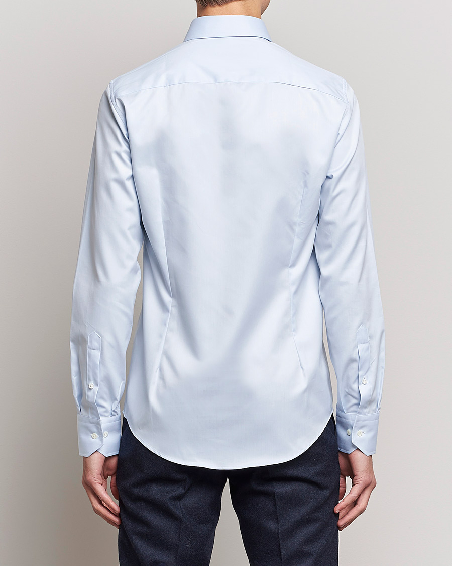 Stenströms Superslim Plain Shirt Blue