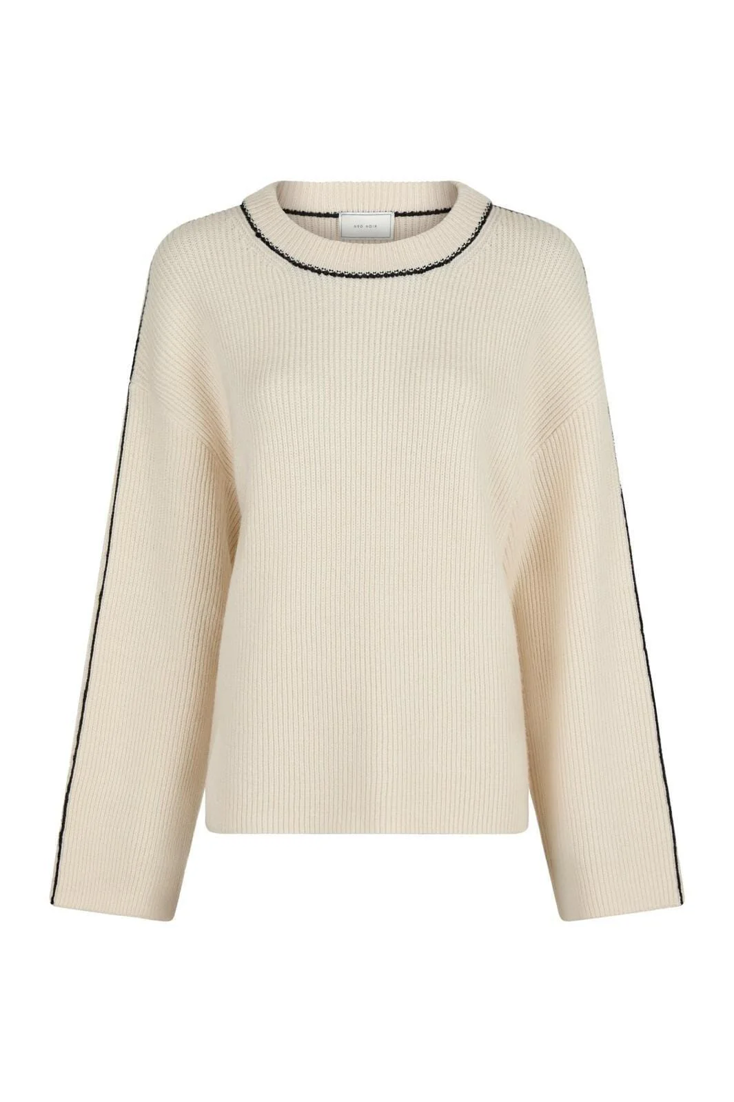 Neo Noir Latte Knit Blouse