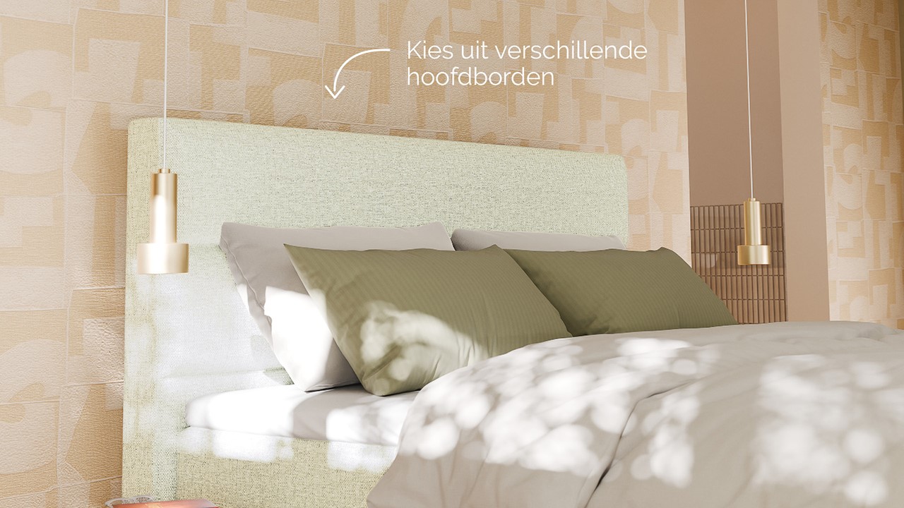 Boxspring Mica - Bold touch natural