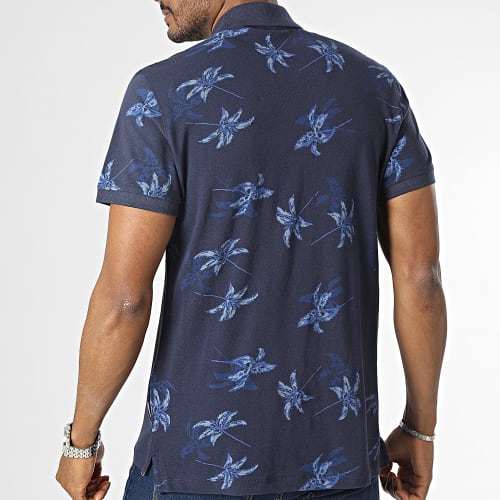 Polo Manches Courtes 20715467 Bleu Marine Floral