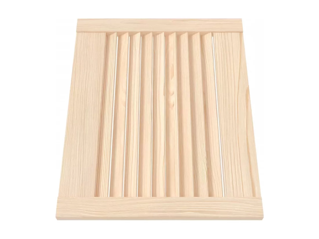 Porte d'armoire à persiennes 39,5x49,4 cm bois de pin massif