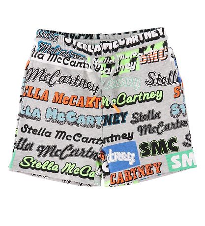 Stella McCartney Kids Shorts - Logo Sport - Graumeliert m. Stell
