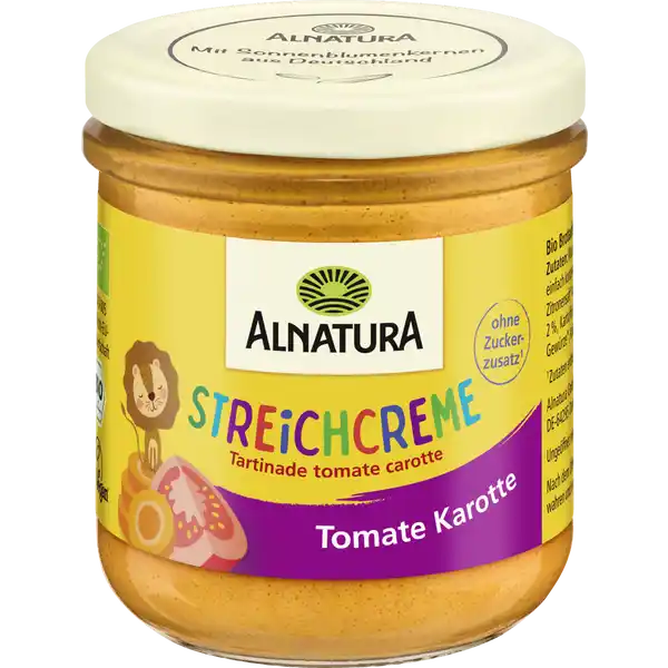 Bio Streichcreme für Kinder - Tomate Karotte