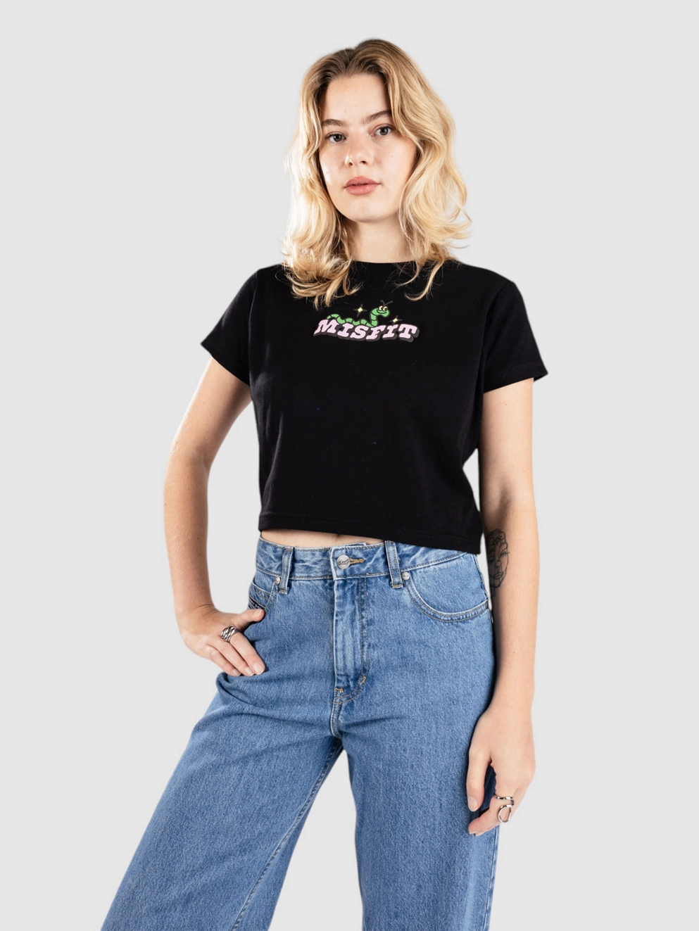 Misfit Shapes Wilbur Rib T-Shirt black