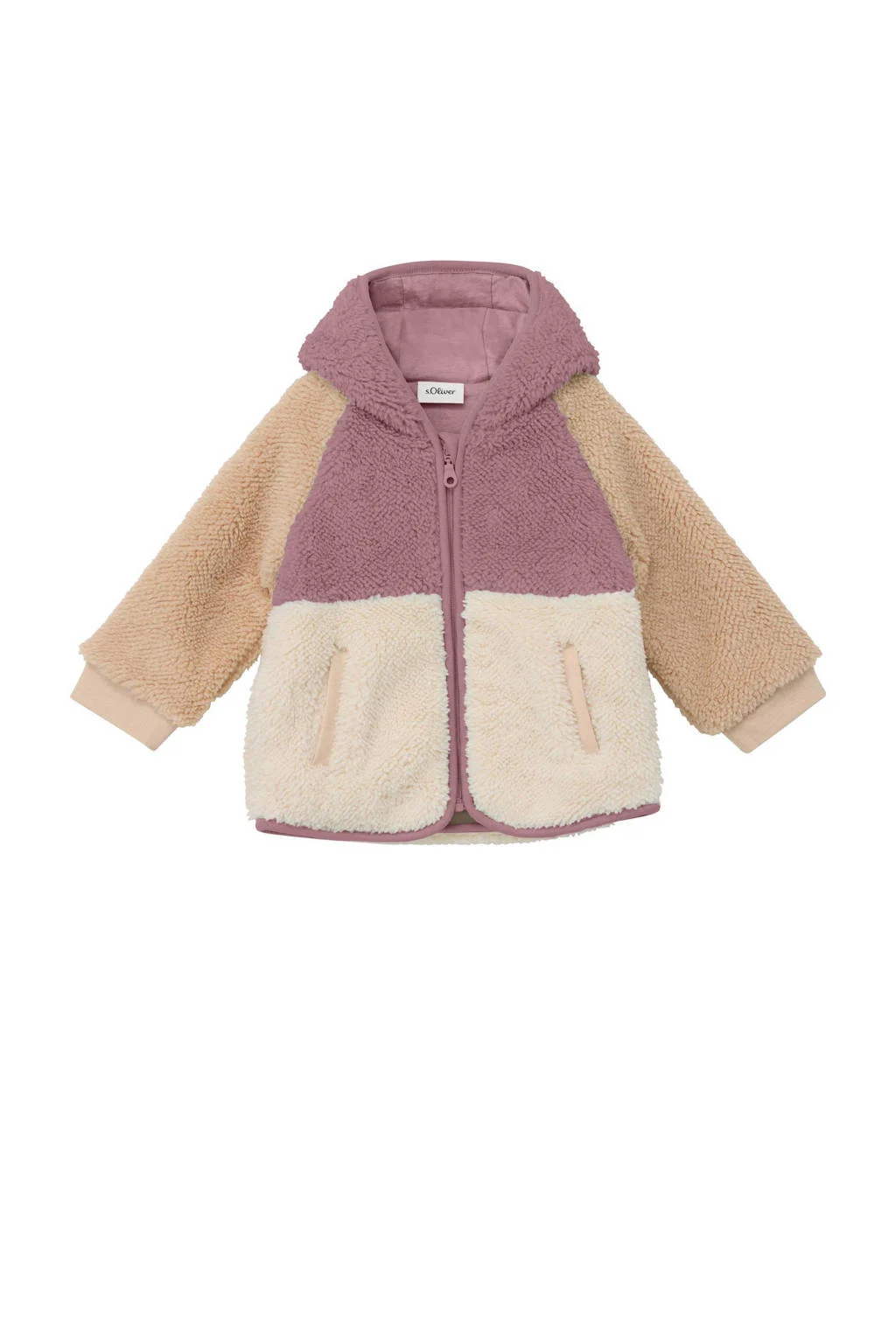 s.Oliver teddy jas herfst roze
