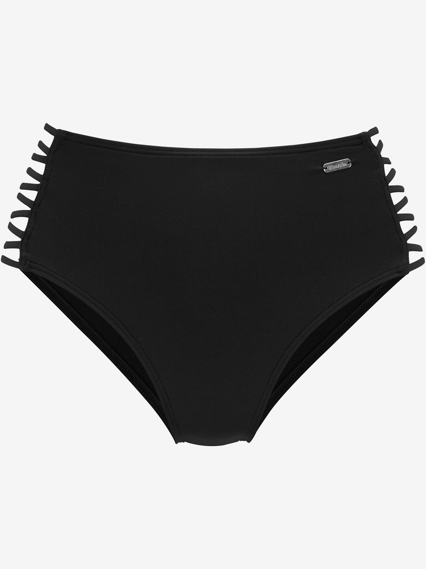 Bas de maillot de bain taille haute bandes croisées sur les côtés