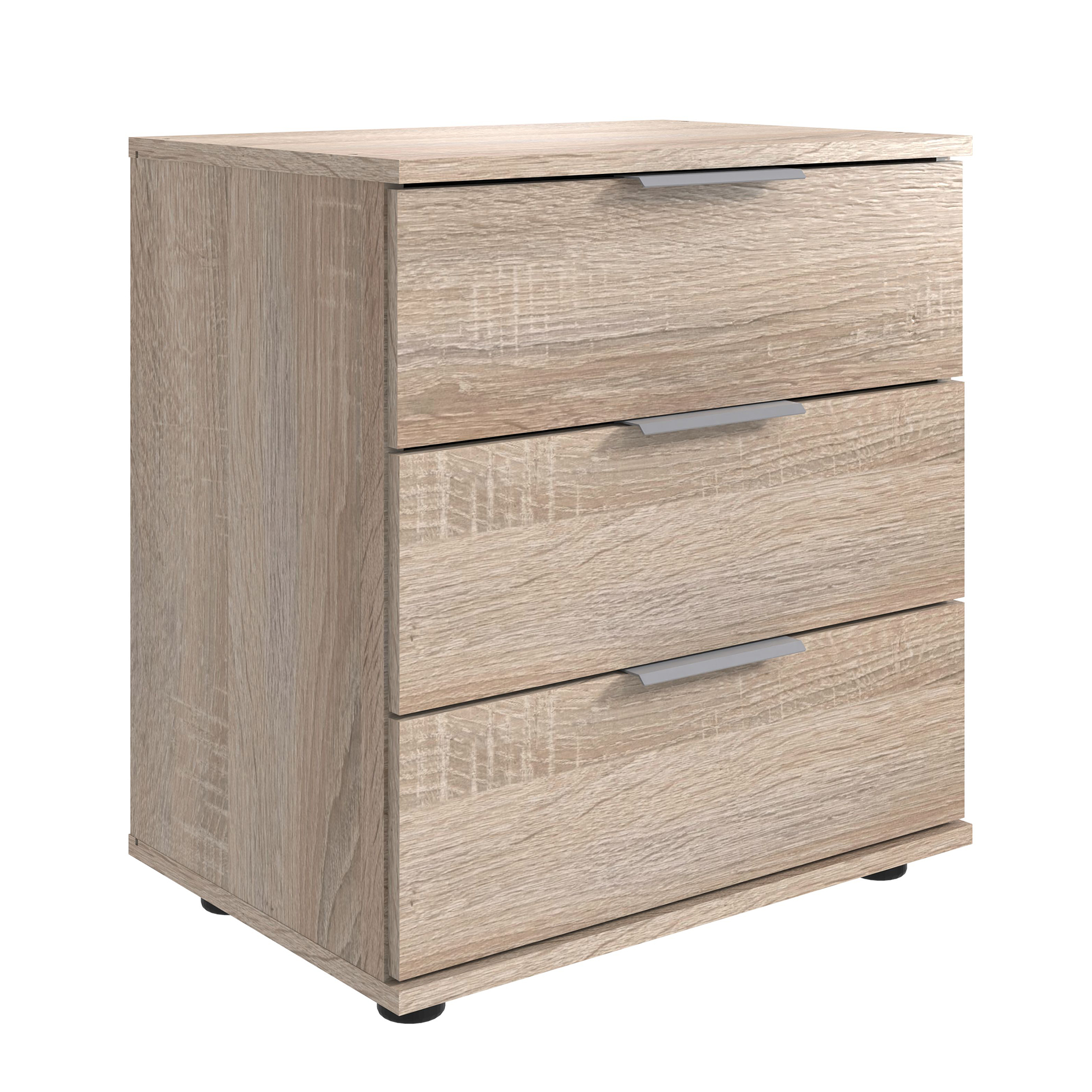 Nachtschrank - Sonoma Eiche - 3 Schubkästen