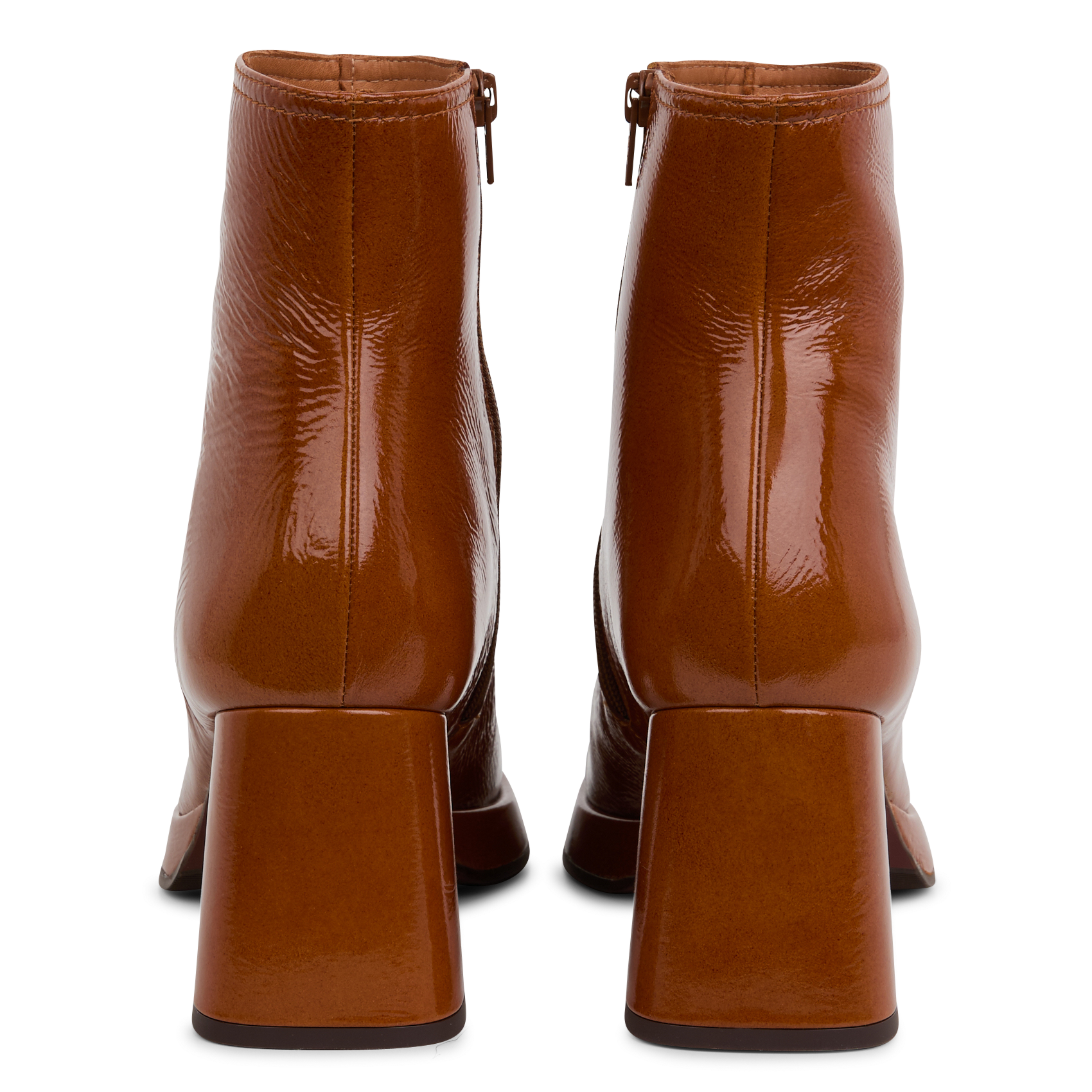 KENTIN - Bottines en cuir vernis | Marron