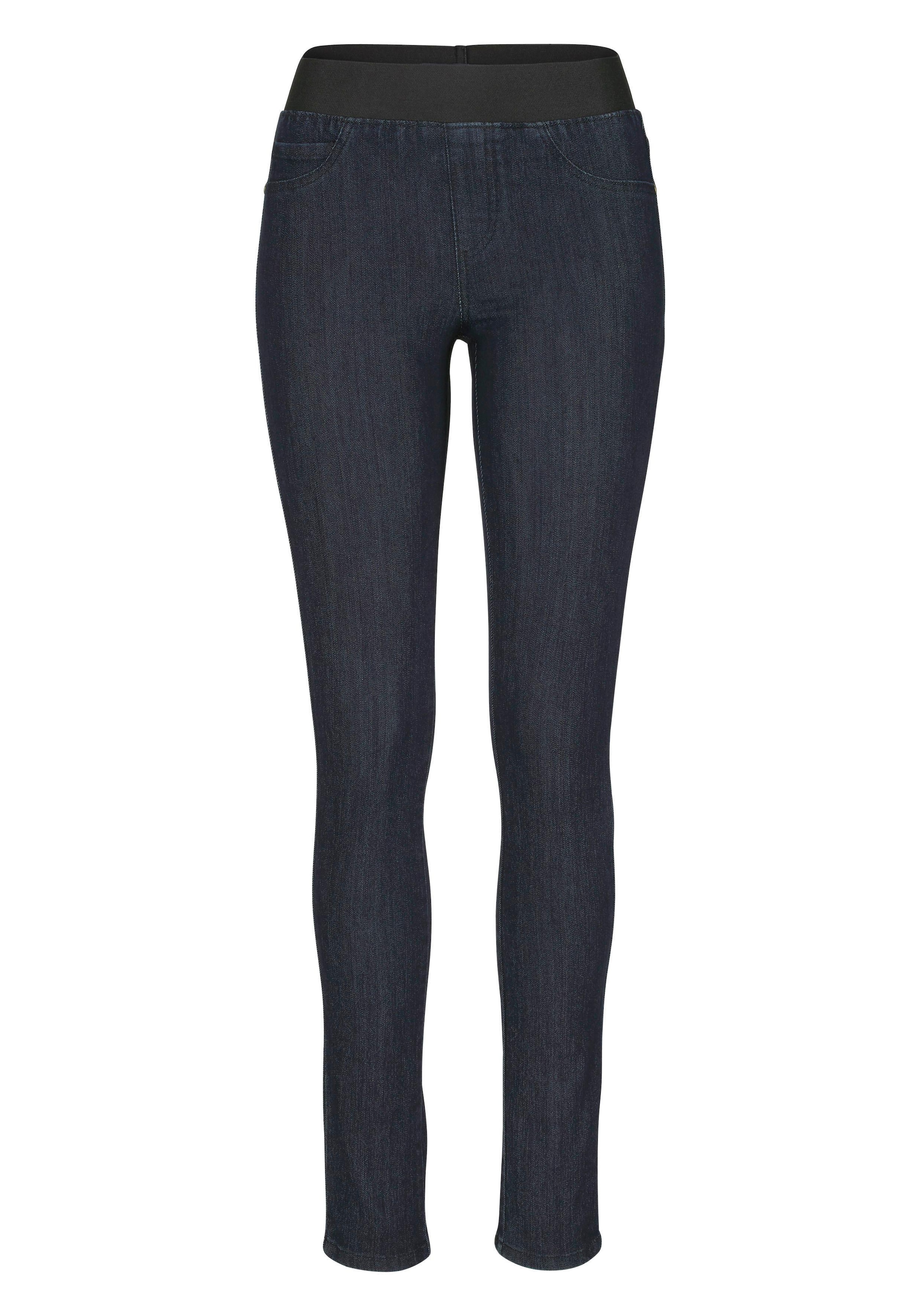 Arizona Skinny-fit-Jeans , extra-enger Schnitt,  komfortable Leibhöhe,  Used-Look-Waschung