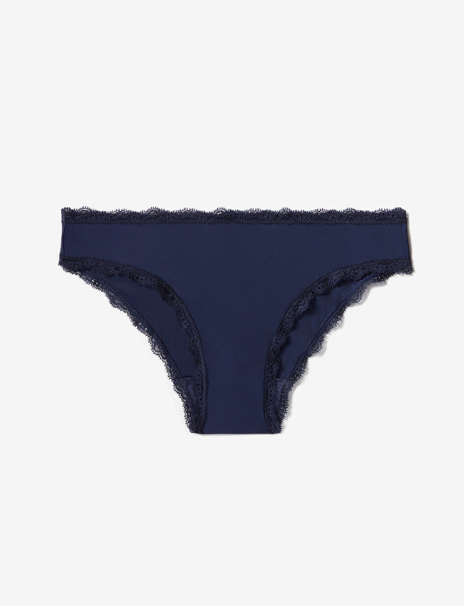 Culotte taille basse - bleu marine