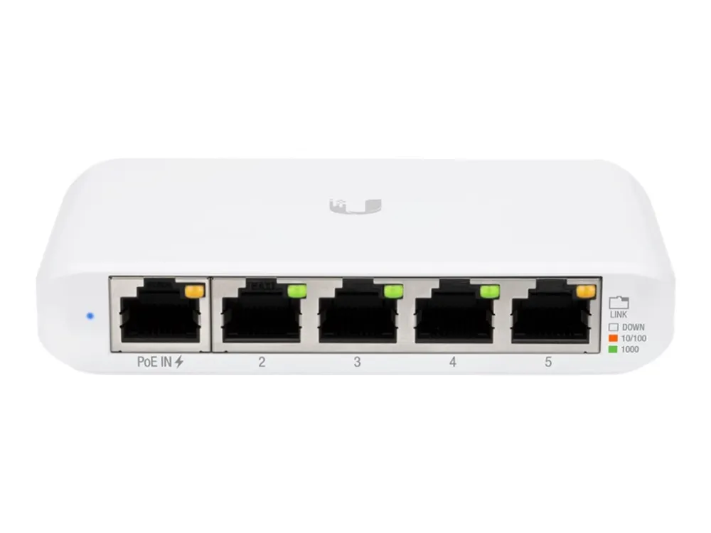 Ubiquiti USW-Flex-Mini-5 | Switch | UniFi, 5x RJ45 1000Mb/s, 1x PoE In, 5-pack