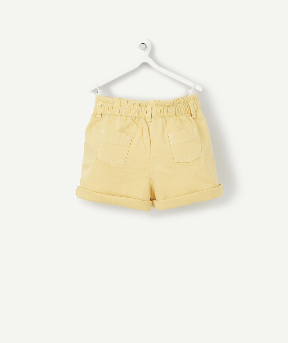 SHORT EN JEAN BÉBÉ FILLE JAUNE