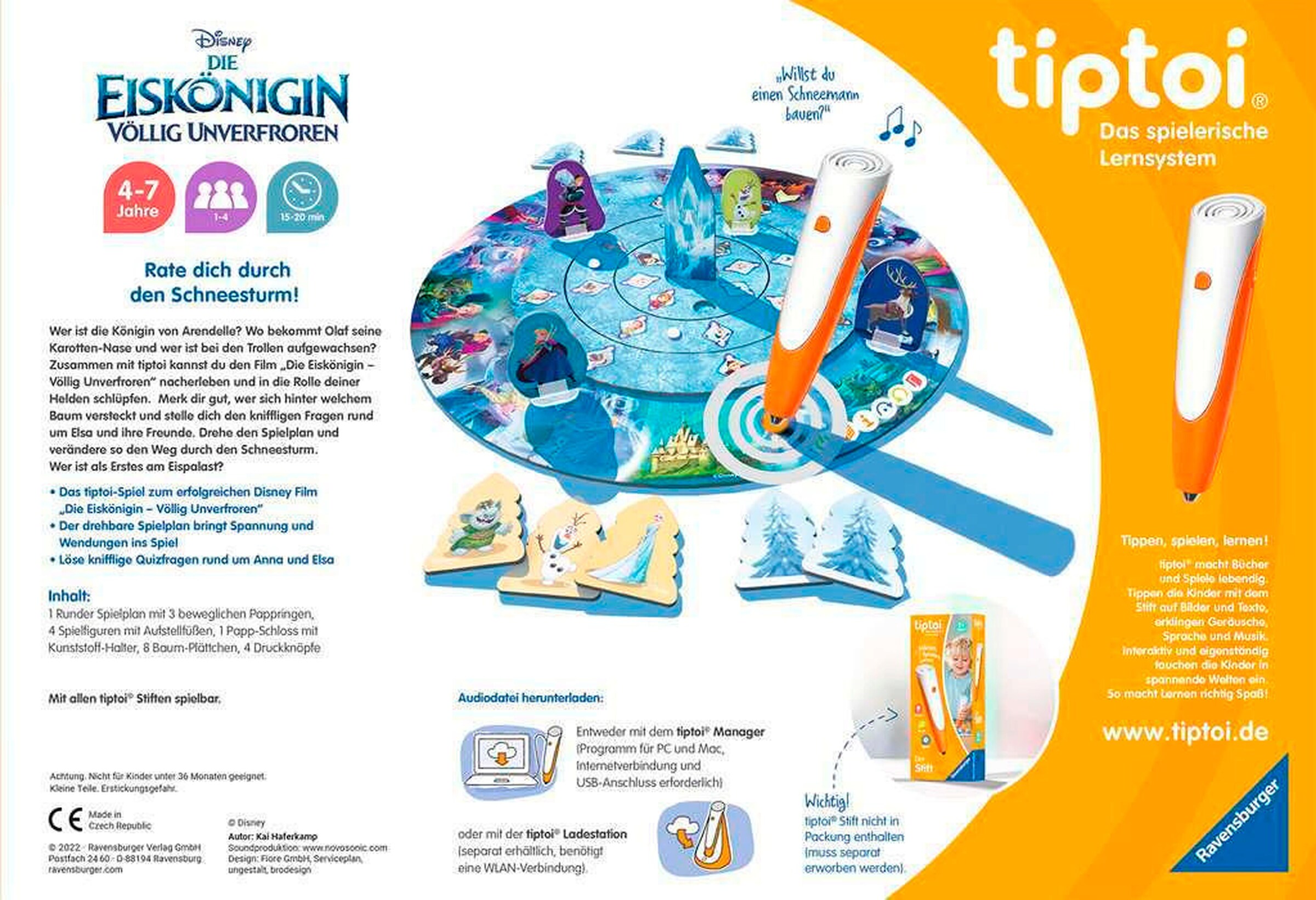 Ravensburger - TIPTOI Völlig unverfroren: Das verdrehte Wettlaufspiel