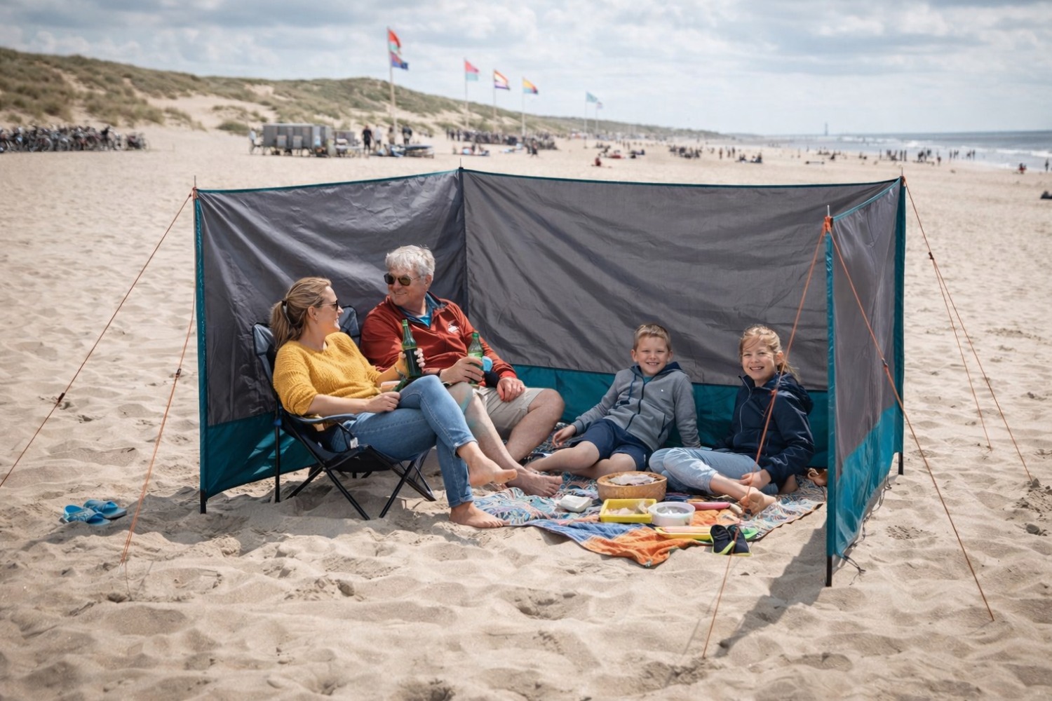 HEM 400 x 140 cm windscherm - Grey