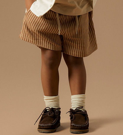 Name It Shorts - Striped - NmmHaris - Irisch Cream
