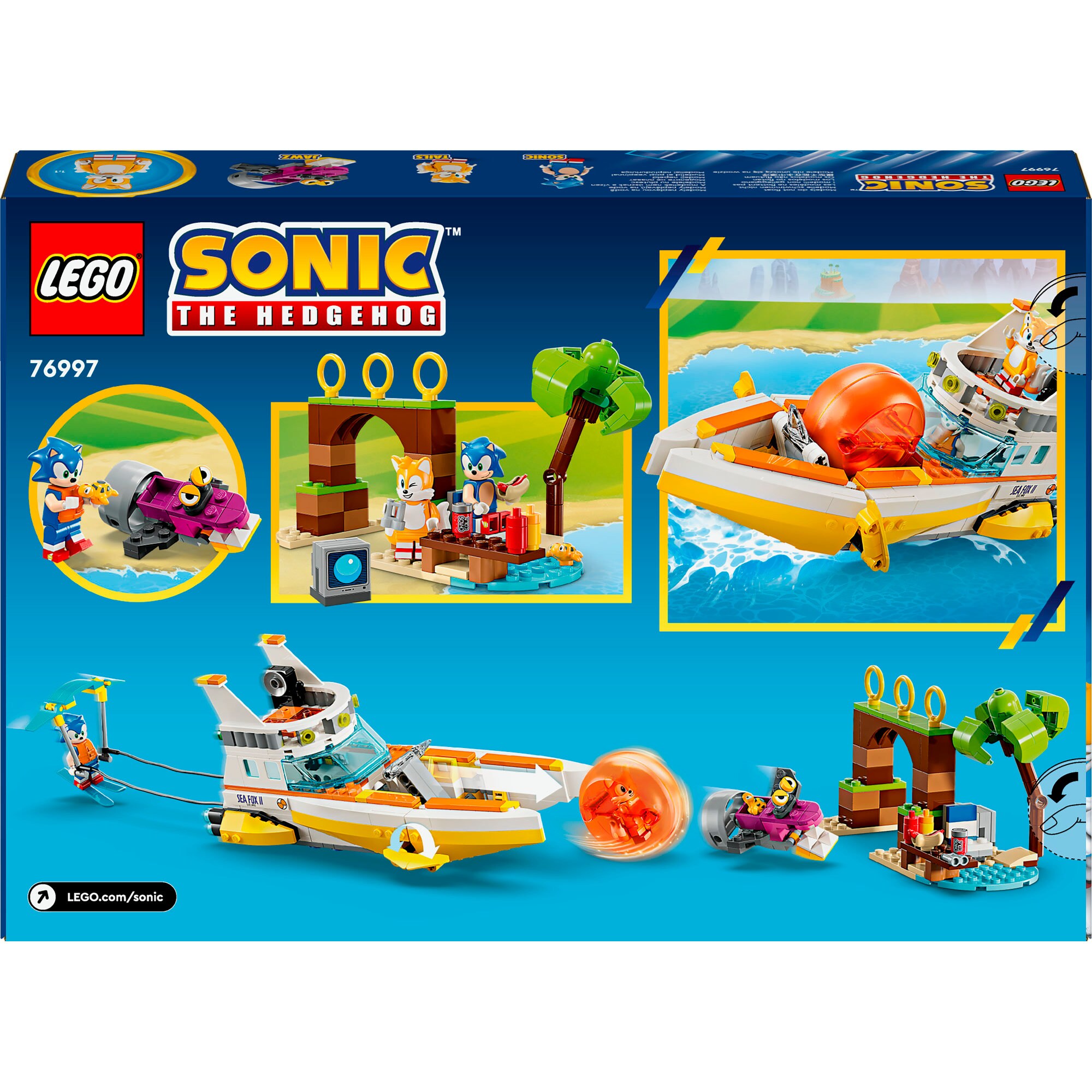 LEGO Konstruktionsspielzeug Sonic the Hedgehog Tails’ Abenteuerboot