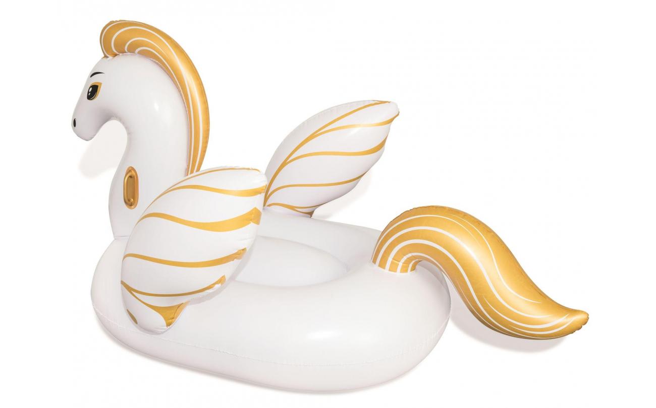 Luchtmatras Pegasus Paard met goud 231x150cm met 2 handvaten