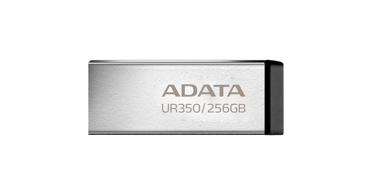 ADATAUR350 256 GB usb-stick  (nikkel/zwart, USB-A 3.2 Gen 1 (5 Gbit/s))