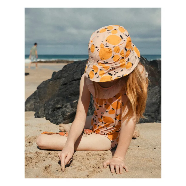 Búho Chapeau Coton Bio Citrons | Corail