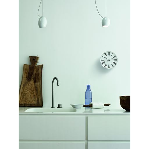 Arne Jacobsen Roman Vægur, Hvid, Ø29 cm