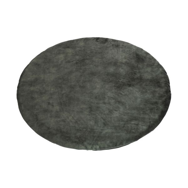 Kidsmill Velours Boxmatras Hoes Rond Naturel 90 cm