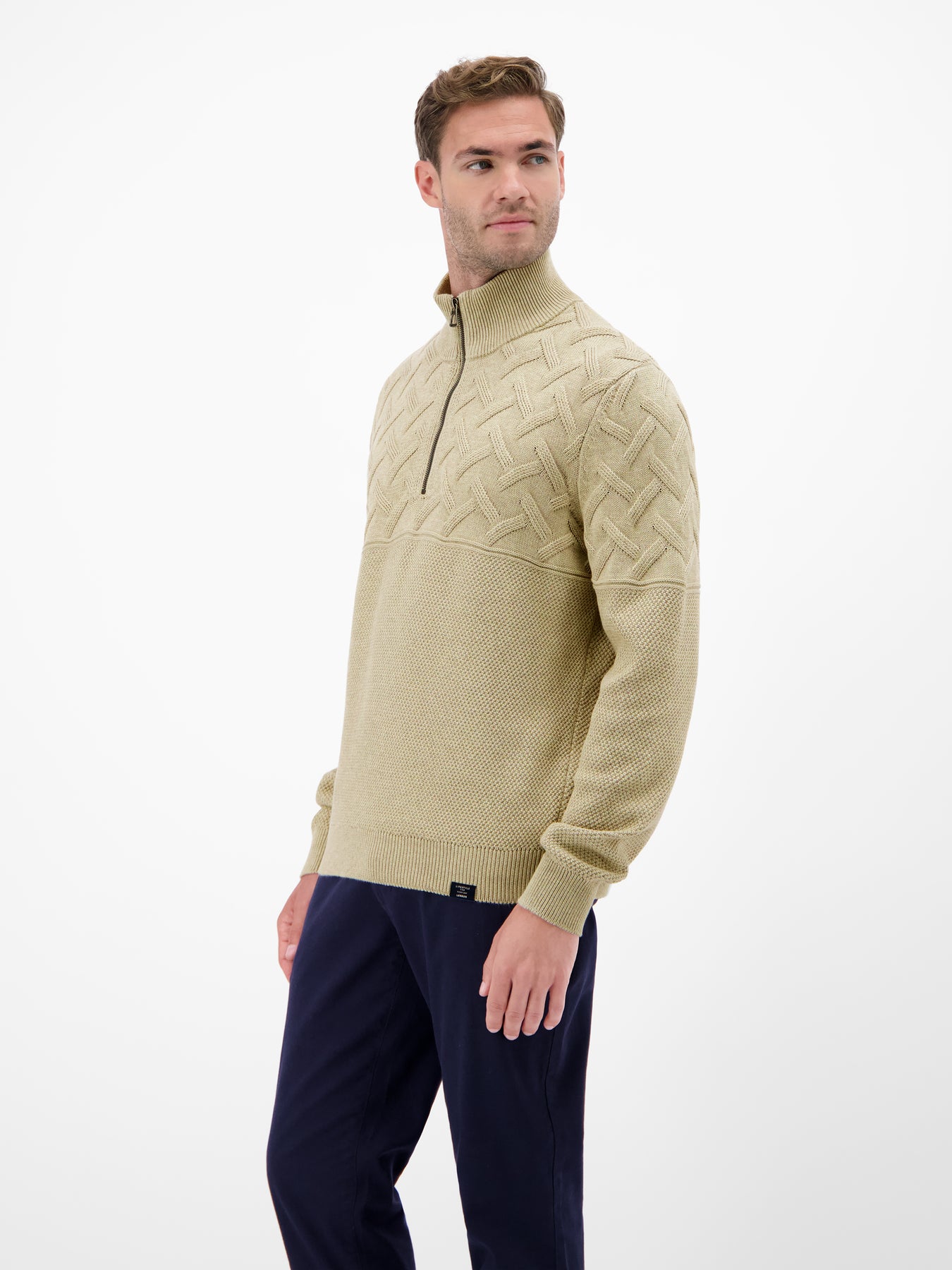 Herren-Troyer mit Jacquardmuster