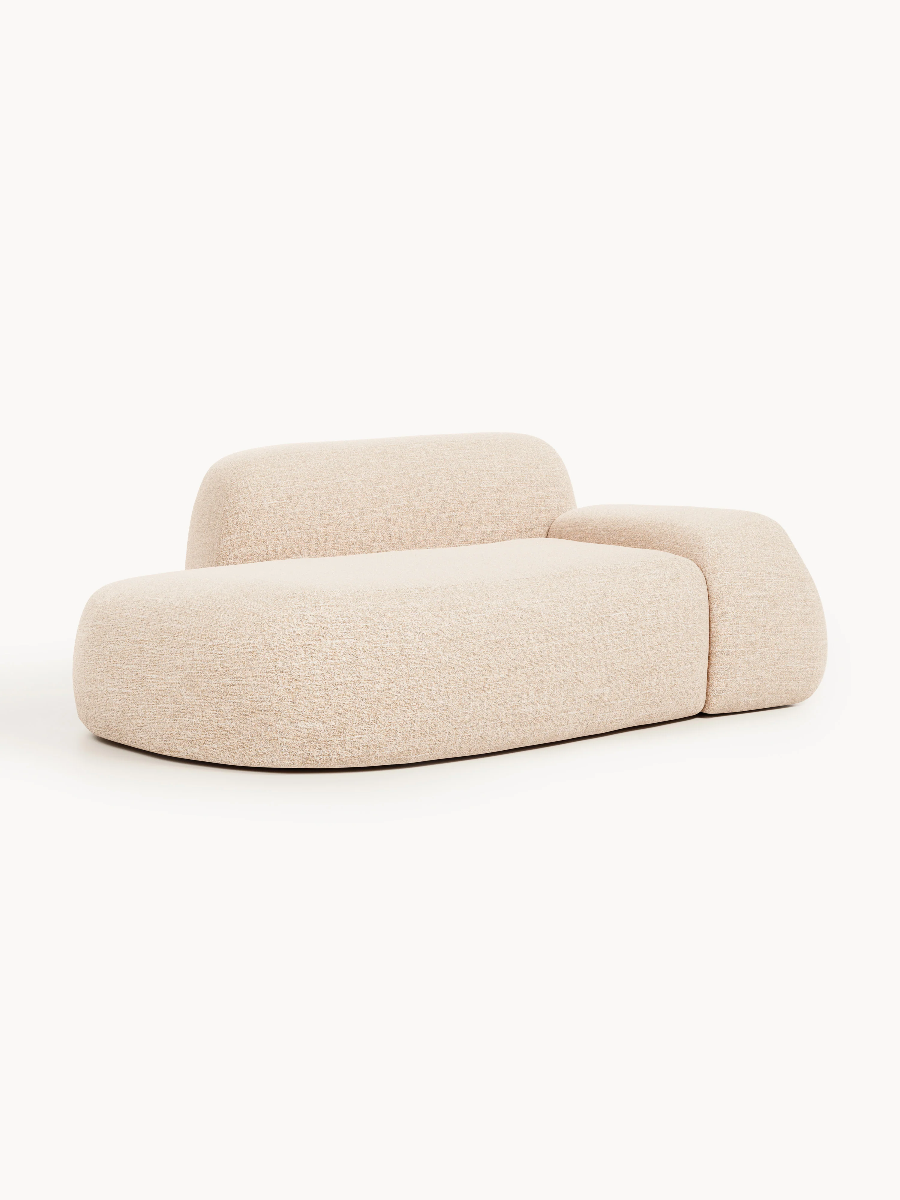Bouclé bank Wolke (2-zits) met chaise longue