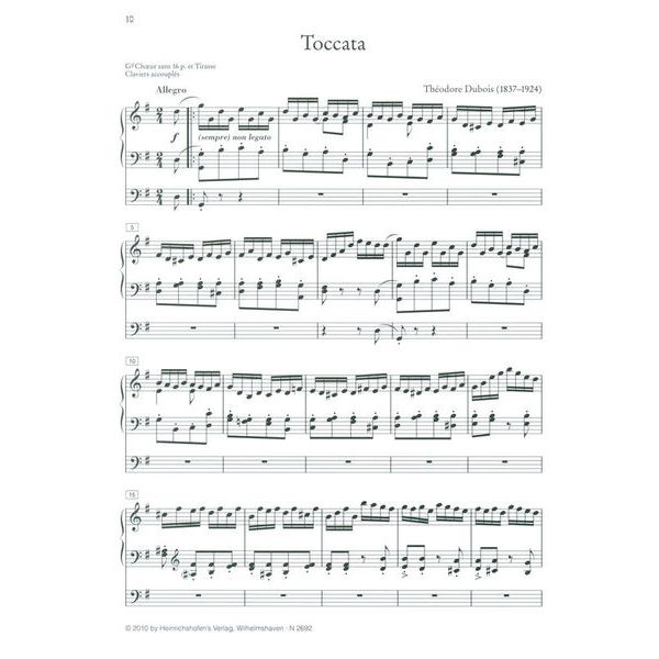 Heinrichshofen Verlag Grand Choeur Orgel