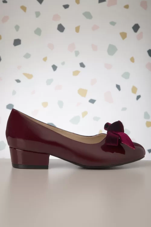Lola Ramona ♥ Topvintage Alice Always in Style schoentjes in wijnrood