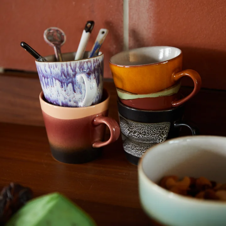 HKliving - 70's Americano Tasse 260 ml, asteroids