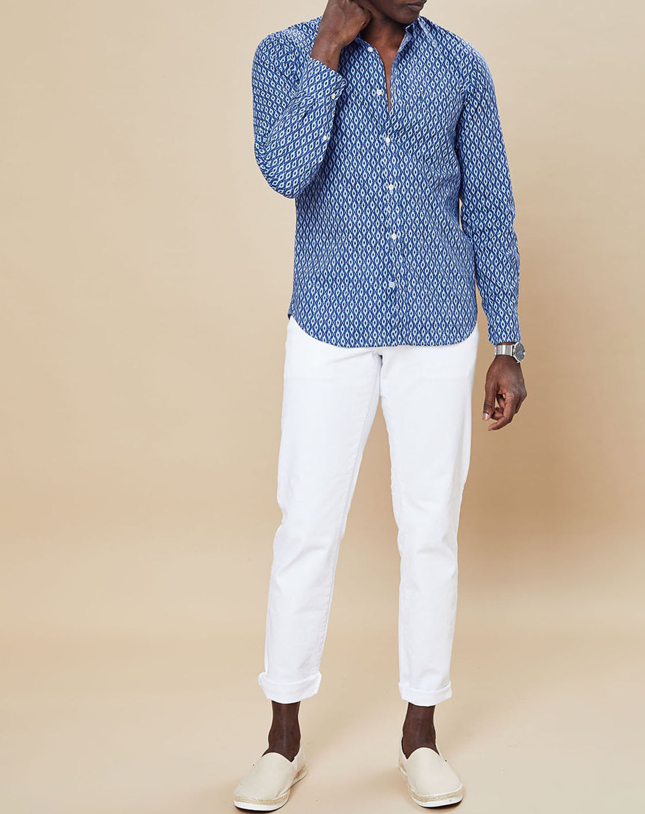 Hartford Chemise Slim Storm indigo