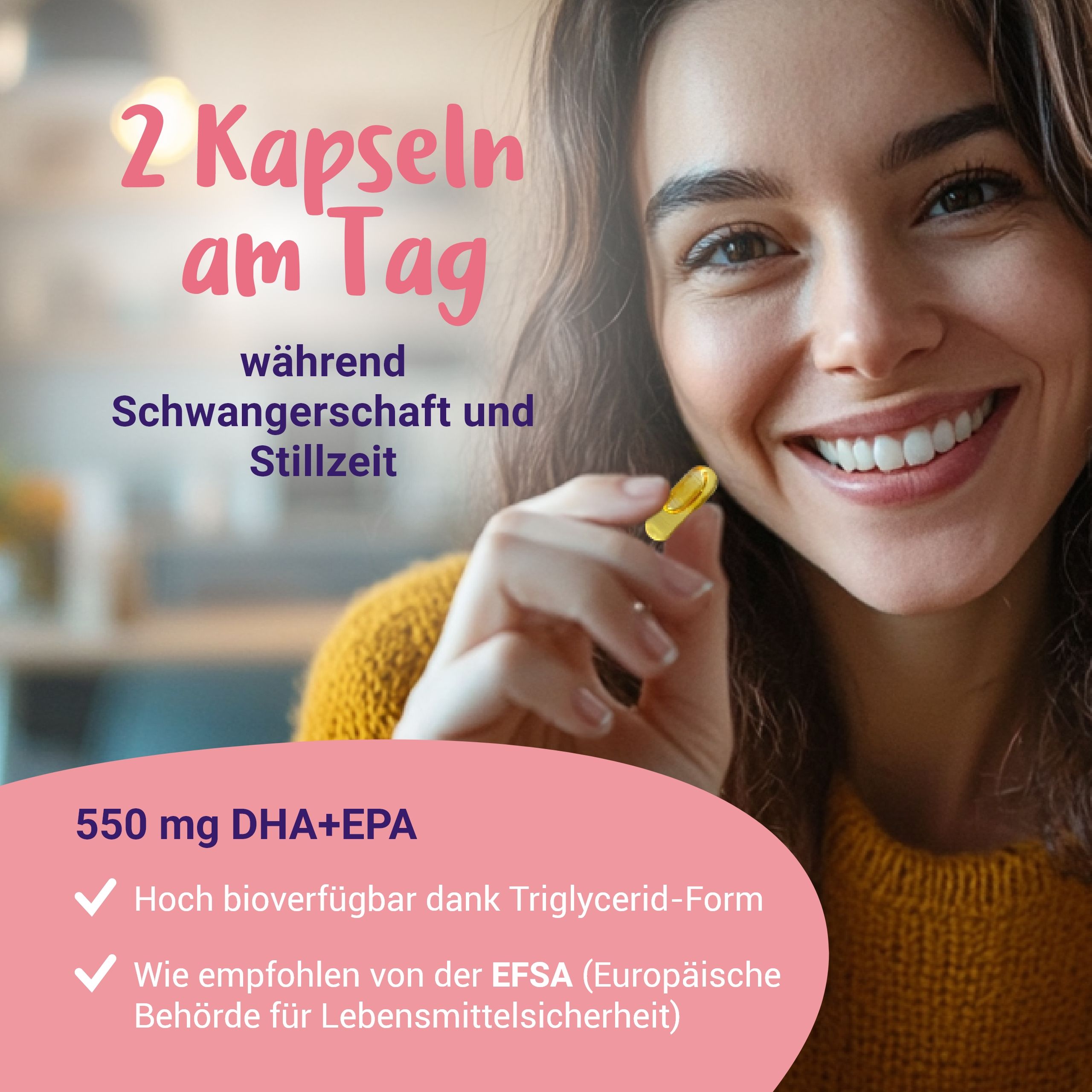Omega 3 vegan aus Algenöl - von PregniVital®