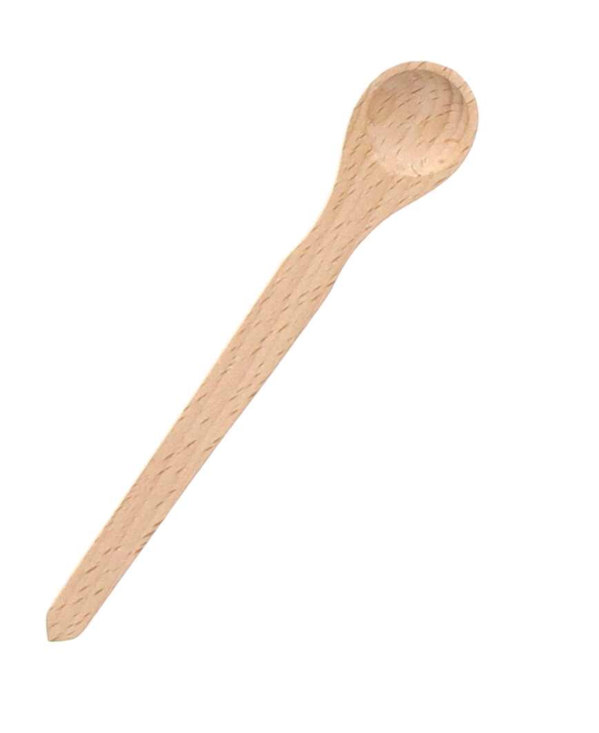 CUILLERE A MOUTARDE EN BOIS NATUREL 13CM