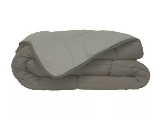 Couette Microfibre 400g/m2 CALGARY Taupe + Lin 220x240cm